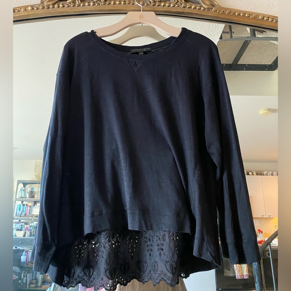 Burning Torch Top With Lace Back